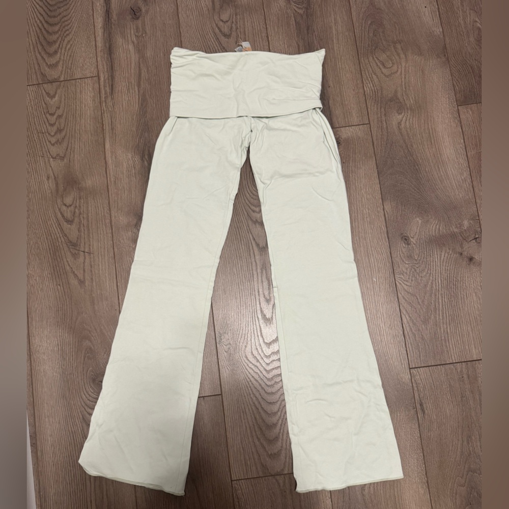 SKIMS Mint Green Flare Pants